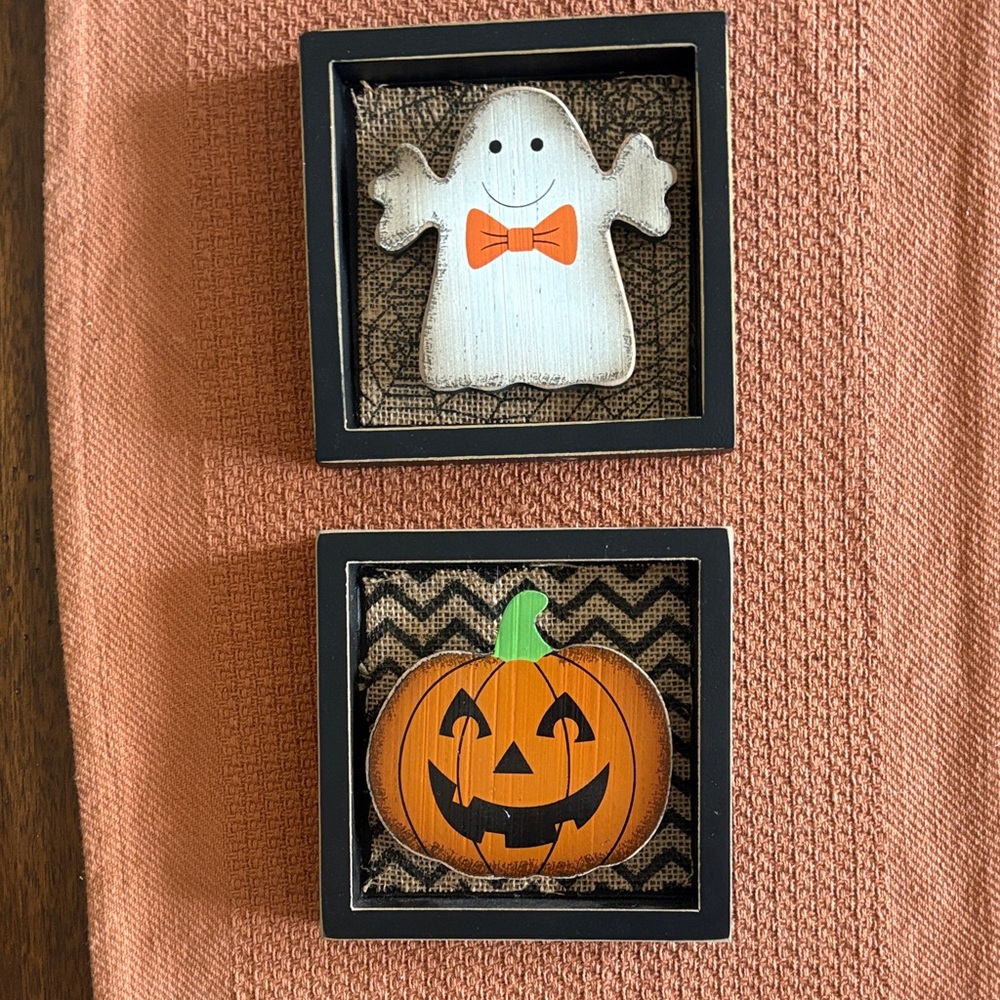 Halloween Ghost and Pumpkin Wall Decor